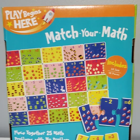 Spell It Out puzzle, Match Your Math puzzle,Ready for School ages 2-5 yes. New - Picture 8 of 14